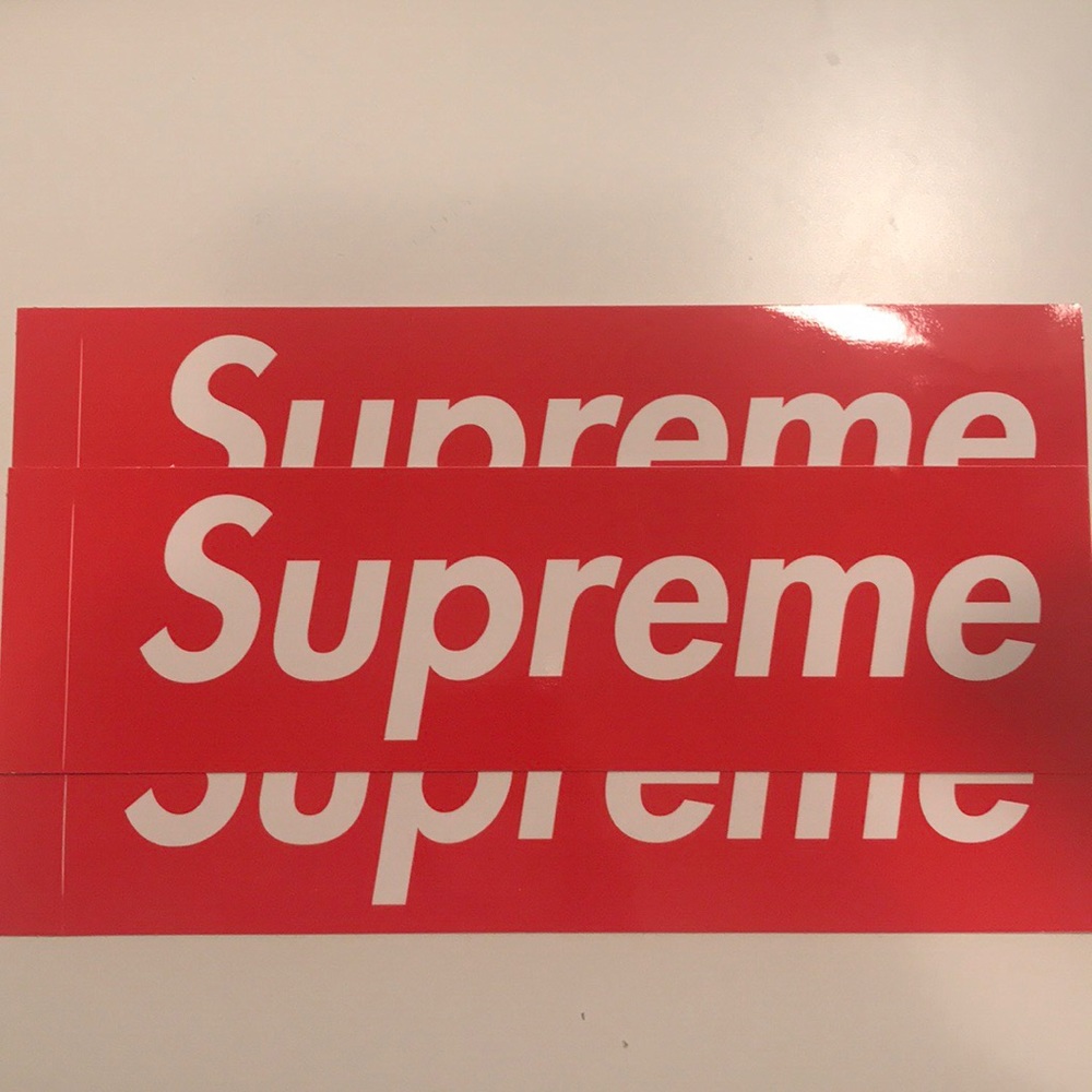 3 supreme stickers